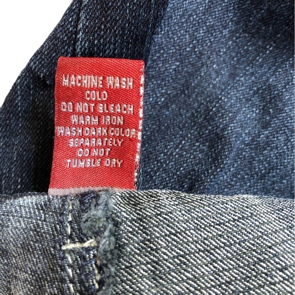 Jeanswear Cosmopolitan Denim Jeans High Rise Flare Leg Women 14 Dark Blue - Picture 9 of 9